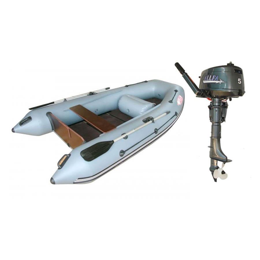 Лодка ПВХ Angler AN 300 XL и мотор ALLFA CG T5