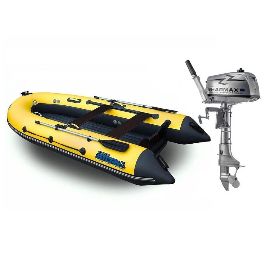 Лодка ПВХ Stormline AIR Trimaran 320 и мотор Sharmax SM6HS