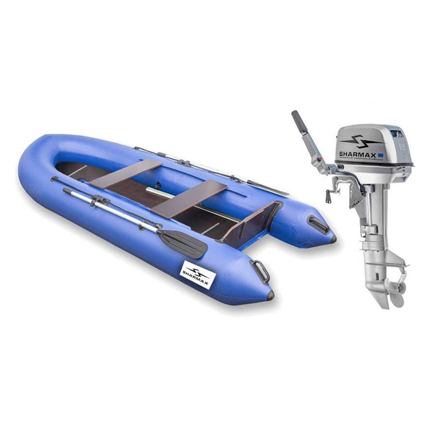 Лодка ПВХ Sharmax Wood 330 и мотор Sharmax SM9,8HS
