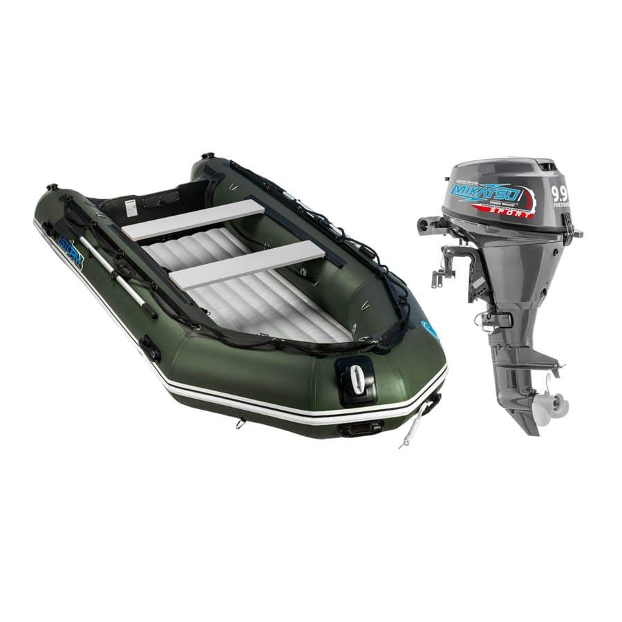 Лодка ПВХ Stormline Heavy Duty AIR LIGHT 340 и мотор Mikatsu MF9.9FES-EFI SPORT