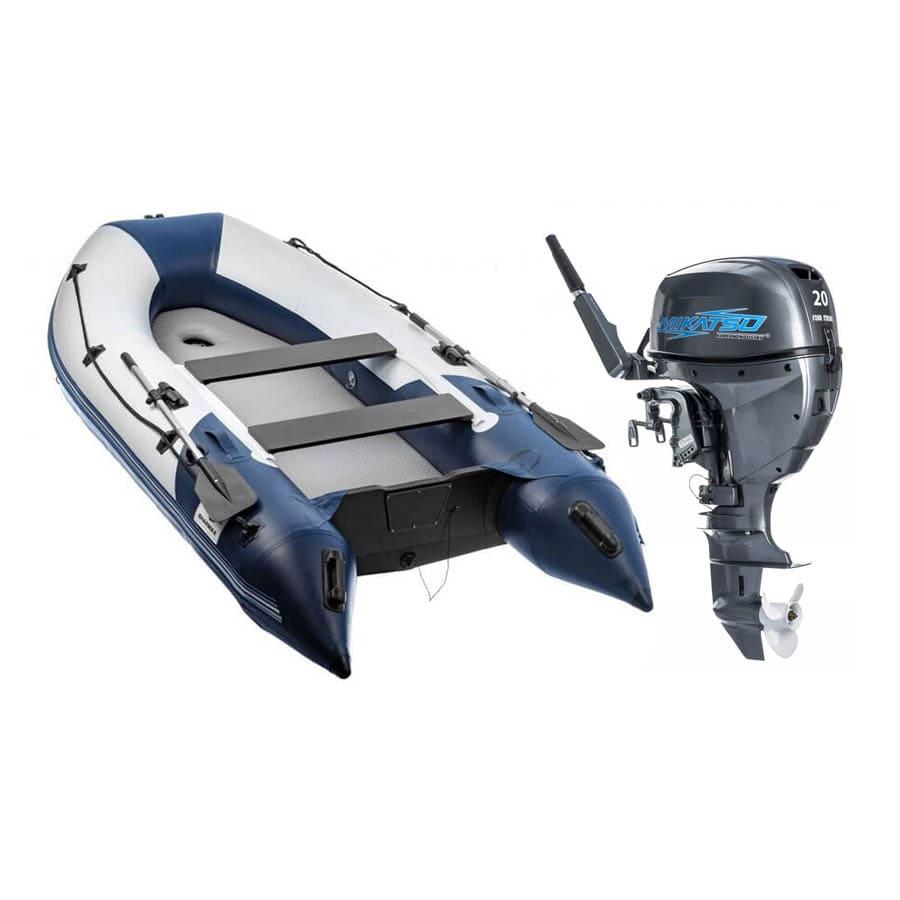 Лодка ПВХ Sharmax SY-360 Airfloor и мотор Mikatsu MF20FHS