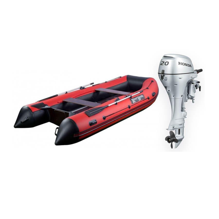Лодка ПВХ RiverBoats RB-370 и мотор Honda BF20DK2 SHU