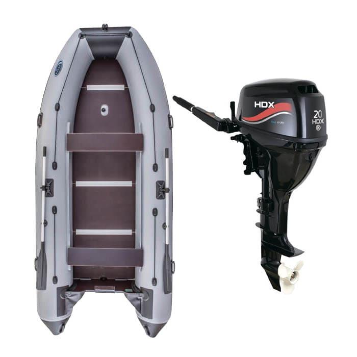 Лодка ПВХ Stefa 3800 МК Premium и мотор HDX F 20 BMS